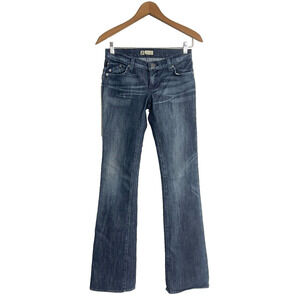 Rock & Republic 25 Jeans Vintage Y2K Flare Low Rise Velvet Logo SAMPLE PAIR RARE